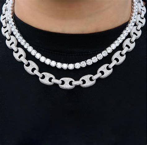 iced out gucci chain|12mm Diamond Gucci Link Chain – ICED OUT.